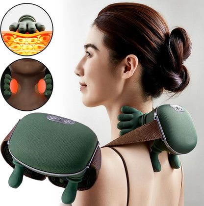 RelaxNeck™ – Trådløs 4D Shiatsu Nakkemassager med Varme