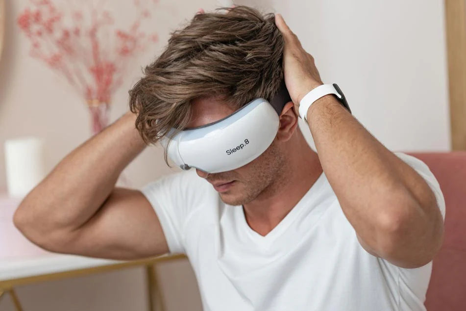 RelaxEyes™ – Elektrisk Øjenmassager med Varme, Vibration og Bluetooth Musik